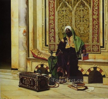 Árabe Painting - hombre 2 Ludwig Deutsch Orientalismo Árabe